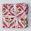NAPKIN FLORAL FORTRESS PINK 45X45