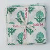 NAPKIN MARIGOLD BUD AQUA