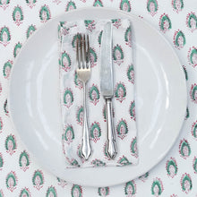  NAPKIN NEW FULLARD PINK/AQUA45X45