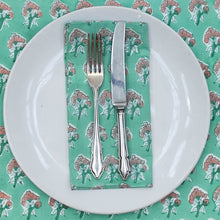  NAPKIN PETAL AQUA 45X45