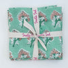 NAPKIN PETAL AQUA 45X45