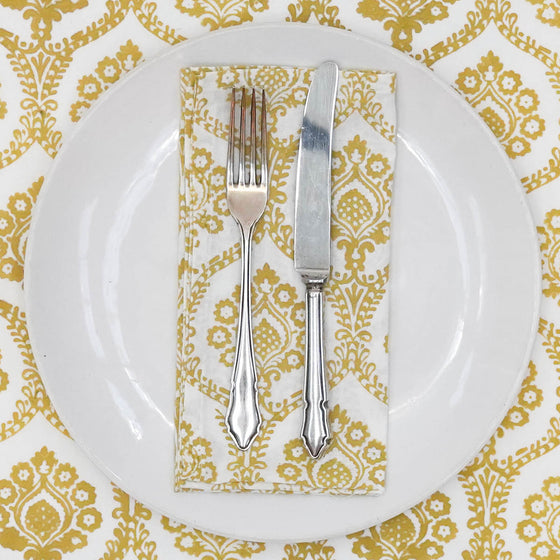 NAPKIN TEMPLE DOME YELLOW