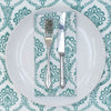 NAPKIN TEMPLE DOME AQUA