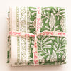NAPKINS SET GARDEN BLOCK GREEN - India Ink Home Decor