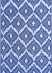  DIAMOND IKAT BLUE 120 x 180