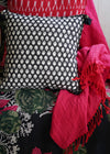 THROW WOOLLEN PLAIN PINK/RED - India Ink Home Decor