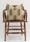 CUSHION ORCHID GREEN/RED 45X45