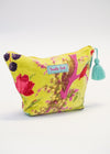 VELVET POUCH PARADISE BIRD PALE LIME