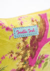 VELVET POUCH PARADISE BIRD PALE LIME