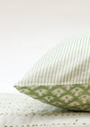 PILLOWCASE BUTI BUD GREEN - India Ink Home Decor