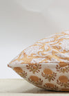 PILLOWCASE CORNFLOWER MUSTARD - India Ink Home Decor