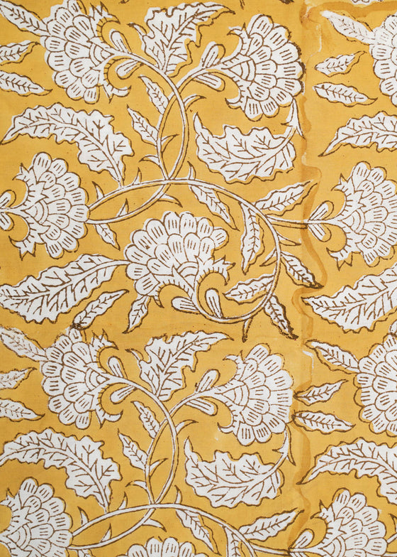 PILLOWCASE CLIMBING VINE MUSTARD