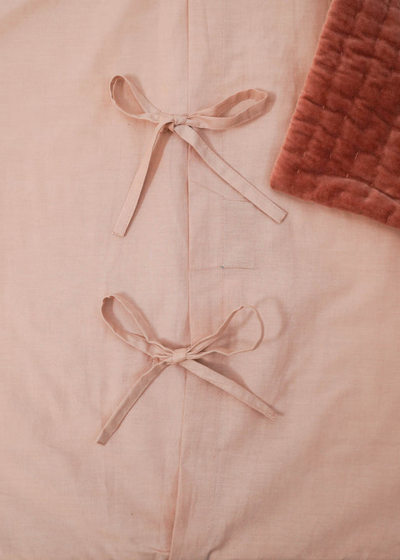 VELVET PILLOWCASE TERRACOTTA SET