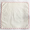 SCALLOPED NAPKIN WHITE/PINK