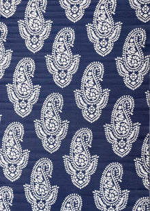  NAVY & WHITE PAISLEY LARGE