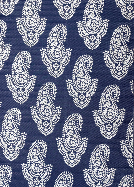 NAVY & WHITE PAISLEY 180 x 270