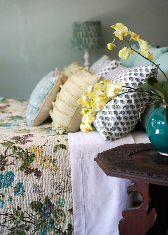 PILLOWCASE DAISY BUTI GREEN