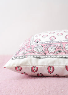  PILLOWCASE AUTUMN POMEGRANATE PINK - India Ink Home Decor