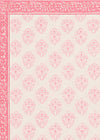 PILLOWCASE FRAMED FLOWER RED