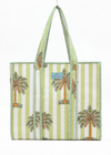 TOTE BAG PALM STRIPE