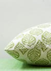 PILLOWCASE FEATHER BLOCK GREEN