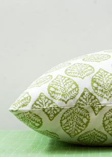  PILLOWCASE FEATHER BLOCK GREEN