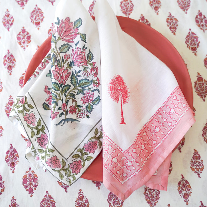 Indian Linen Napkins | Shop Our Napkin Collection | India Ink Cape Town