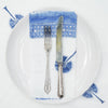NAPKIN PALM PLAZA BLUE 50X50