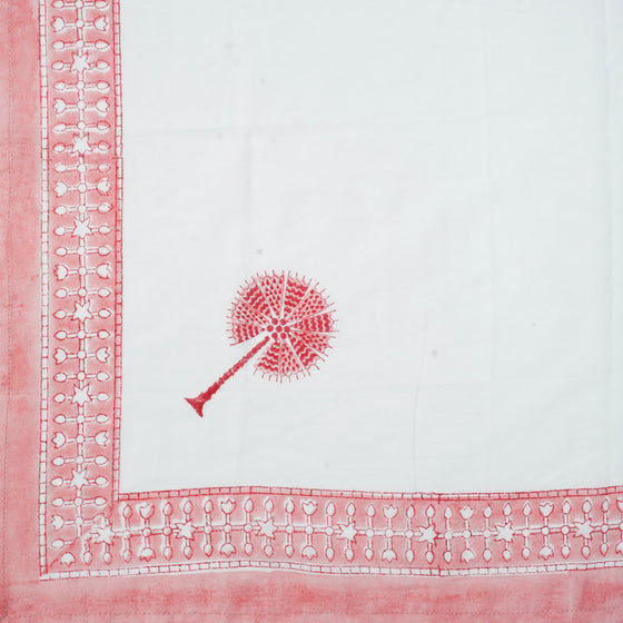 NAPKIN PALM PLAZA PINK 50X50