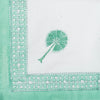 NAPKIN PALM PLAZA AQUA 50X50