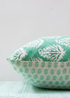 PILLOWCASE CONTRAST CANDELABRA AQUA