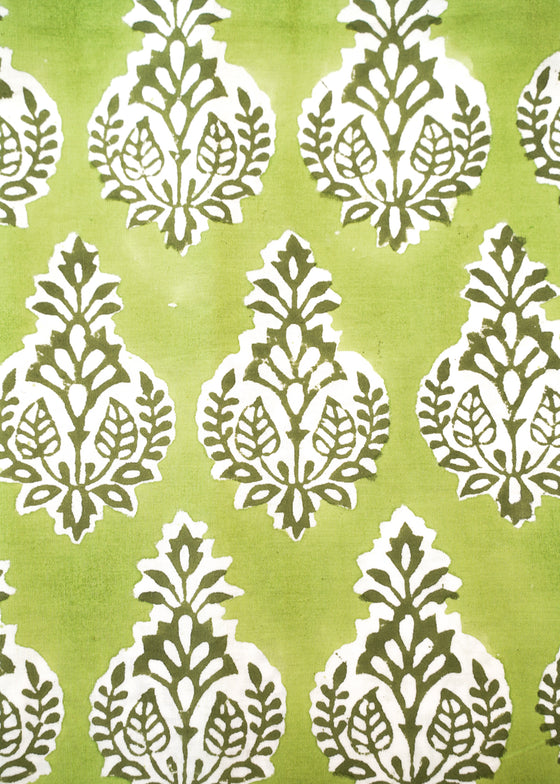 PILLOWCASE CONTRAST EMPIRE BLOCK GREEN