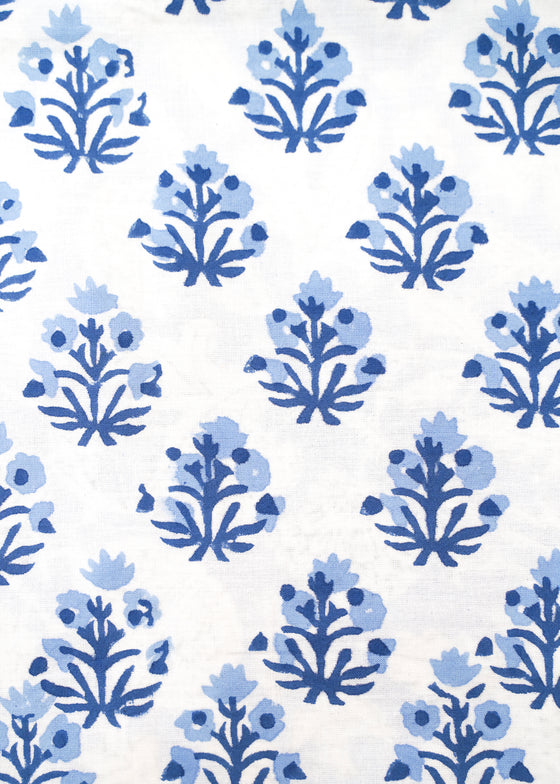 PILLOWCASE CONTRAST THISTLE BLUE