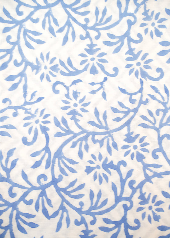 PILLOWCASE CONTRAST GEOMETRIC BLUE