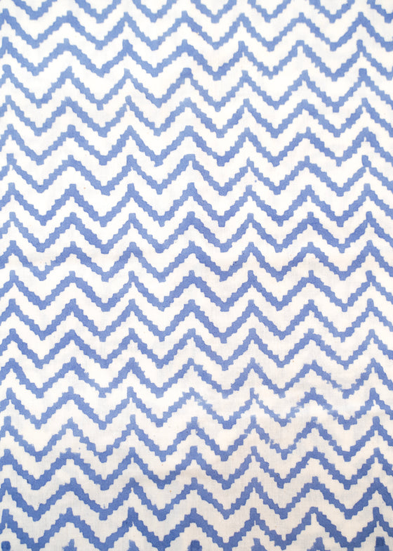 PILLOWCASE CONTRAST GEOMETRIC BLUE