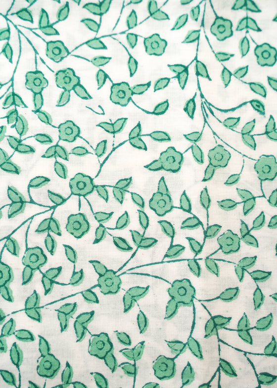 PILLOWCASE MINI VINE AQUA