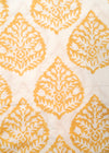 PILLOWCASE FEATHER BLOCK MUSTARD