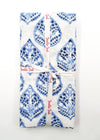 PILLOWCASE FEATHER BLOCK BLUE