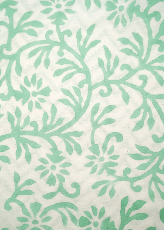 PILLOWCASE CONTRAST GEOMETRIC AQUA