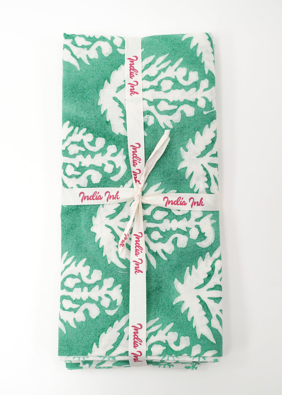 PILLOWCASE CONTRAST CANDELABRA AQUA