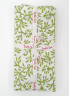 PILLOWCASE CONTRAST GEOMETRIC GREEN