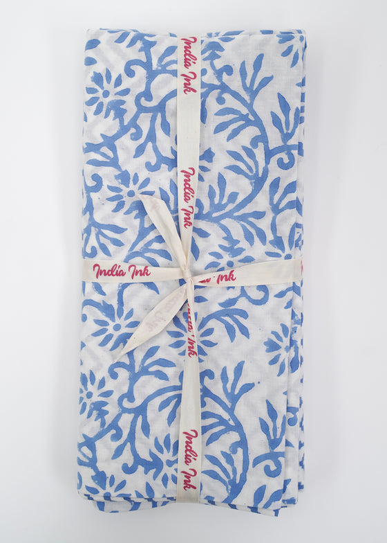 PILLOWCASE CONTRAST GEOMETRIC BLUE