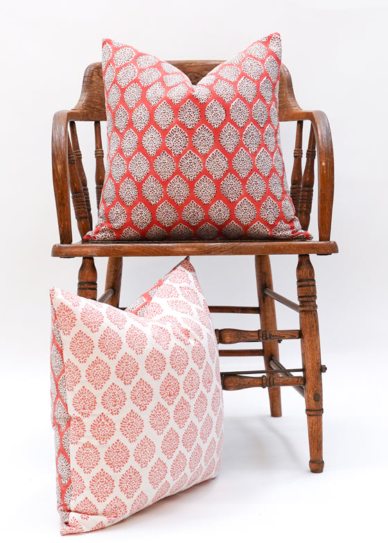 CUSHION KING SPADE TERRACOTTA 45X45