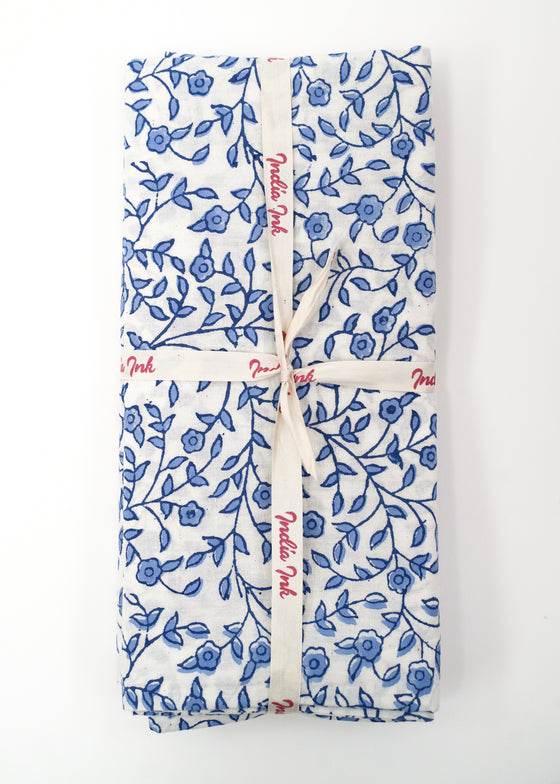PILLOWCASE MINI VINE BLUE