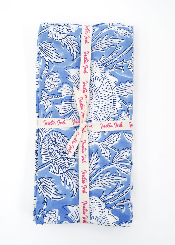 PILLOWCASE CONTRAST THISTLE BLUE