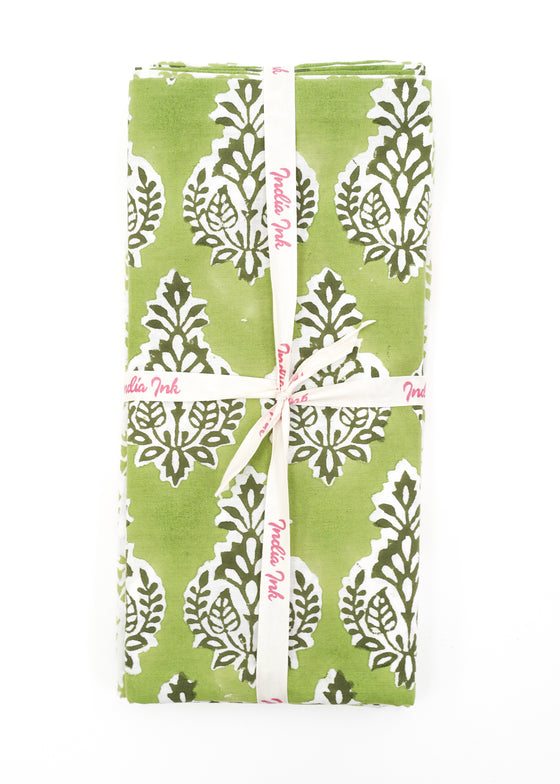 PILLOWCASE CONTRAST EMPIRE BLOCK GREEN