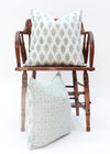 CUSHION ZARI BUTI AQUA 45x45