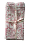 PILLOWCASE SET FINE PAISLEY RED