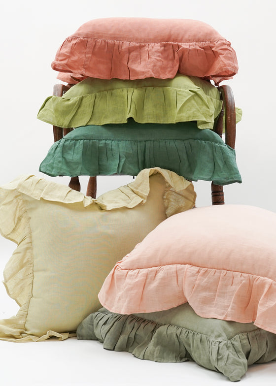 RUFFLED LINEN 45X45