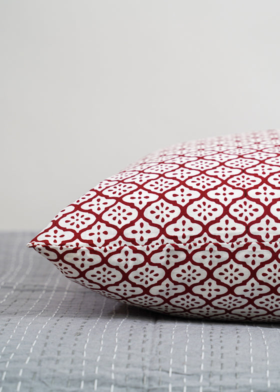 PILLOWCASE SET MARRAKESH DOT RED
